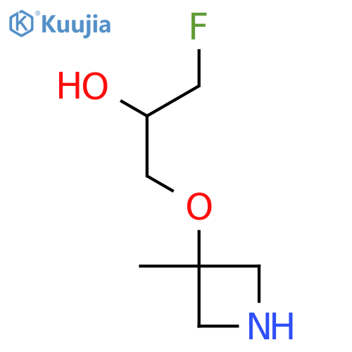 1-Fluoro-3-[(3-methylazetidin-3-yl)oxy]propan-2-ol structure
