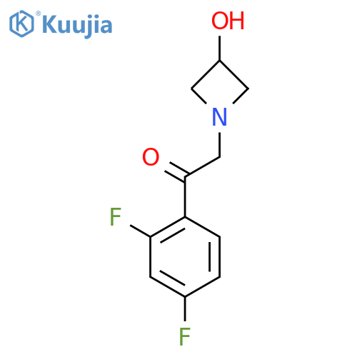 1-(2,4-Difluorophenyl)-2-(3-hydroxyazetidin-1-yl)ethan-1-one structure