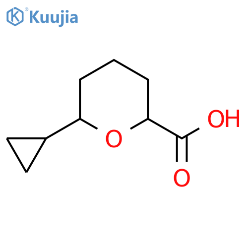 6-Cyclopropyloxane-2-carboxylic acid structure