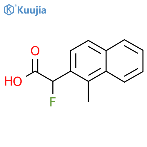 2-Fluoro-2-(1-methylnaphthalen-2-yl)acetic acid structure