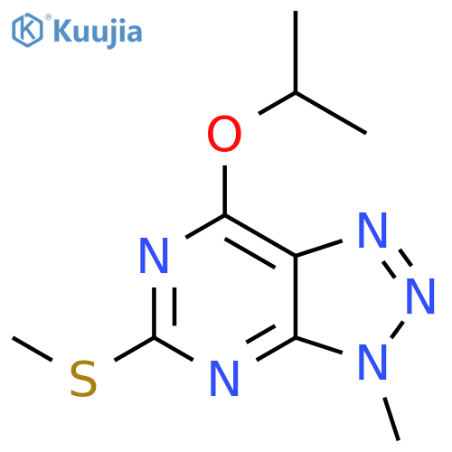 7-isopropoxy-3-methyl-5-(methylthio)-3H-[1,2,3]triazolo[4,5-d]pyrimidine structure