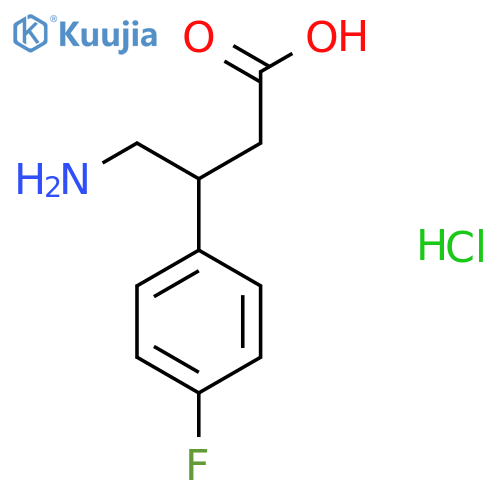 4-Amino-3-(4-fluorophenyl)butanoic Acid Hydrochloride structure
