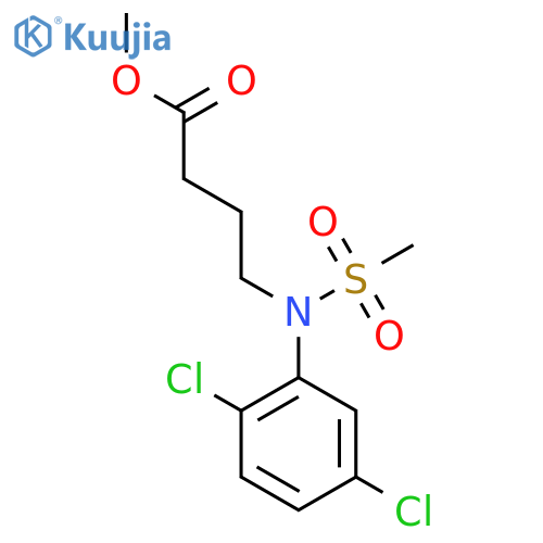 Methyl 4-(2,5-dichlorophenyl)(methylsulfonyl)aminobutanoate structure