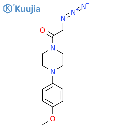 2-azido-1-[4-(4-methoxyphenyl)piperazin-1-yl]ethan-1-one structure