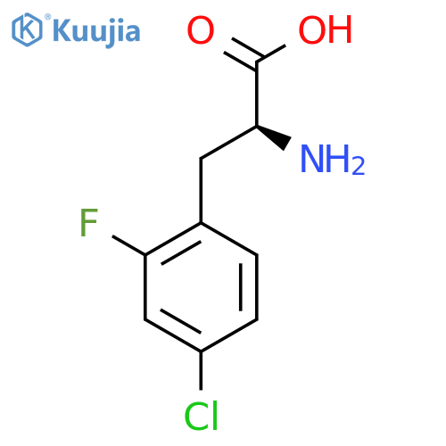 (S)-2-Amino-3-(4-chloro-2-fluorophenyl)propanoic acid structure