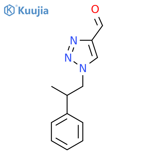 1-(2-Phenylpropyl)-1H-1,2,3-triazole-4-carbaldehyde structure