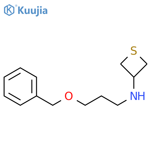 N-[3-(benzyloxy)propyl]thietan-3-amine structure