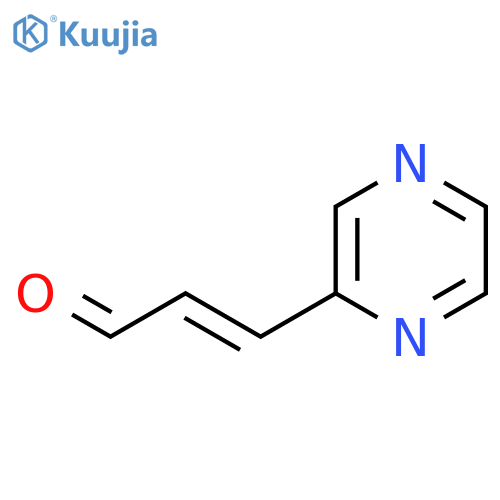 2-Propenal, 3-pyrazinyl-, (E)- structure