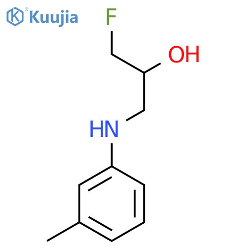 1-Fluoro-3-[(3-methylphenyl)amino]propan-2-ol structure