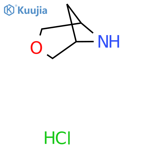 3-Oxa-6-azabicyclo[3.1.1]heptane hydrochloride structure