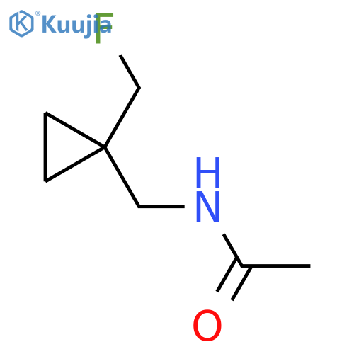N-{[1-(fluoromethyl)cyclopropyl]methyl}acetamide structure
