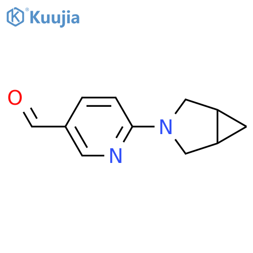 6-{3-azabicyclo[3.1.0]hexan-3-yl}pyridine-3-carbaldehyde structure