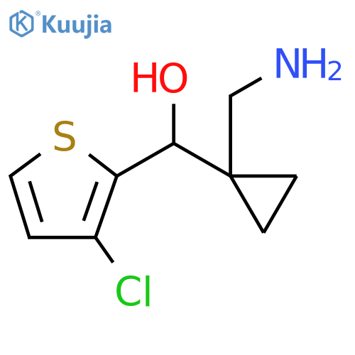 2-Thiophenemethanol, α-[1-(aminomethyl)cyclopropyl]-3-chloro- structure