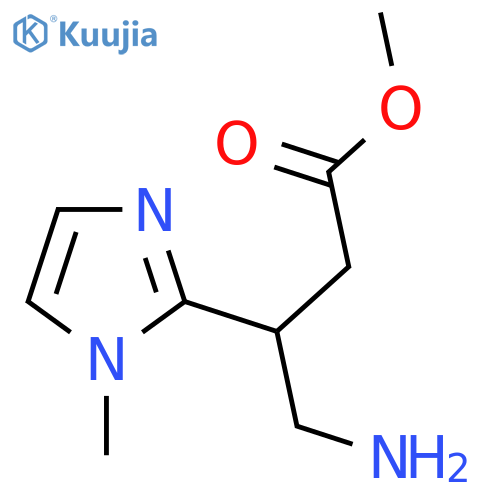 methyl 4-amino-3-(1-methyl-1H-imidazol-2-yl)butanoate structure