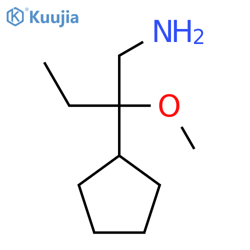 2-Cyclopentyl-2-methoxybutan-1-amine structure