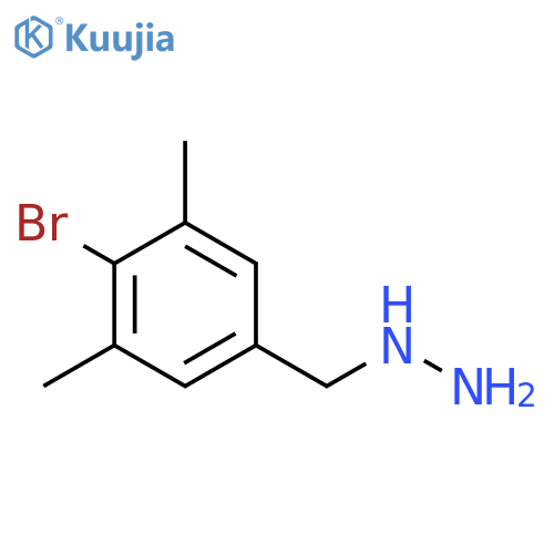 [(4-Bromo-3,5-dimethylphenyl)methyl]hydrazine structure
