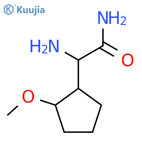 2-Amino-2-(2-methoxycyclopentyl)acetamide structure