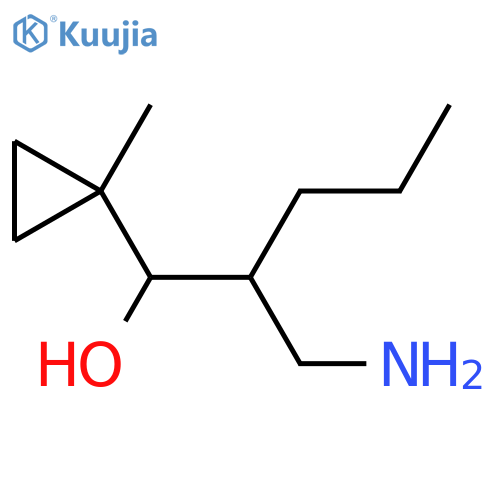 Cyclopropanemethanol, α-[1-(aminomethyl)butyl]-1-methyl- structure