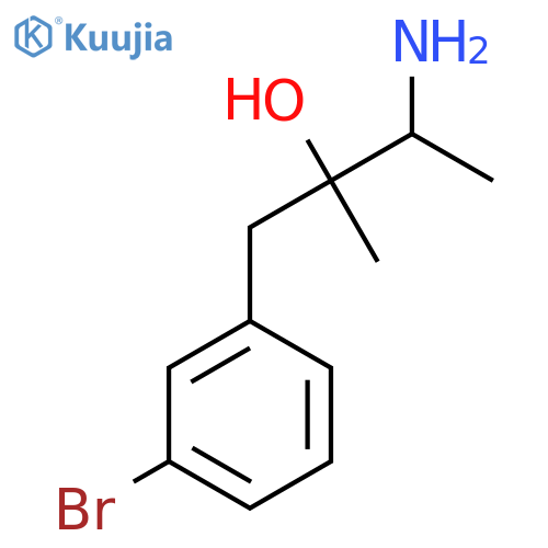 3-Amino-1-(3-bromophenyl)-2-methylbutan-2-ol structure