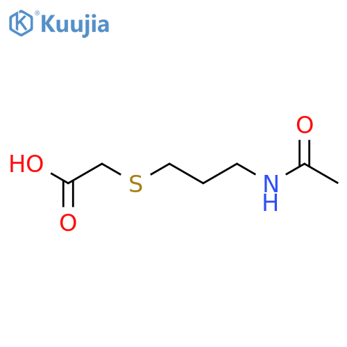 2-[(3-Acetamidopropyl)sulfanyl]acetic acid structure