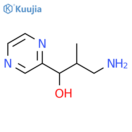 2-Pyrazinemethanol, α-(2-amino-1-methylethyl)- structure