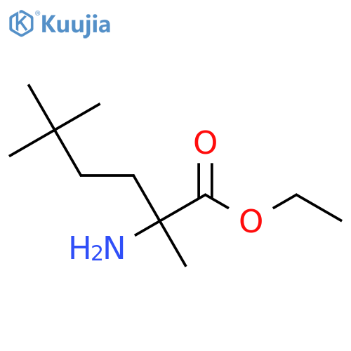 Ethyl 2-amino-2,5,5-trimethylhexanoate structure