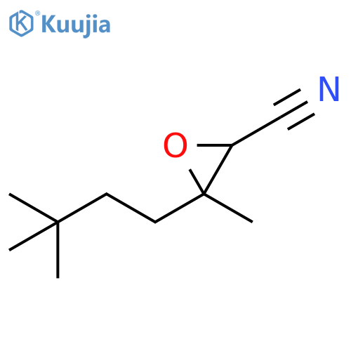 2-Oxiranecarbonitrile, 3-(3,3-dimethylbutyl)-3-methyl- structure