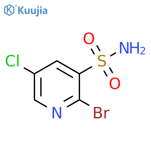 3-Pyridinesulfonamide, 2-bromo-5-chloro- structure