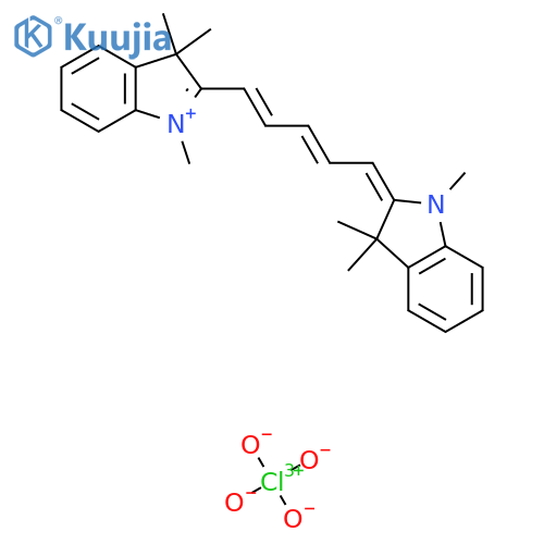 1,1',3,3,3',3'-Hexamethylindodicarbocyanine perchlorate structure