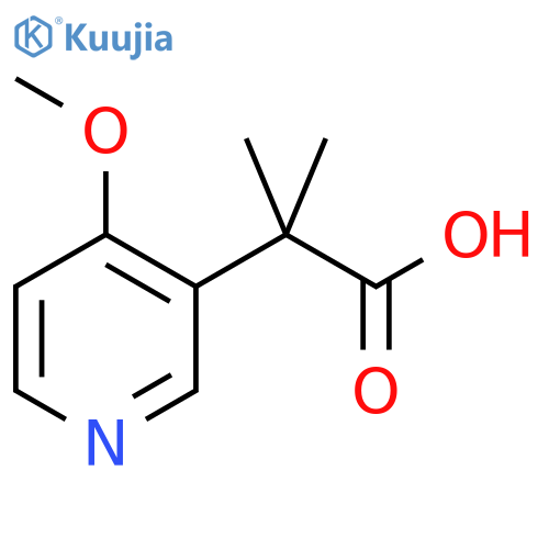 2-(4-Methoxypyridin-3-yl)-2-methylpropanoic acid structure
