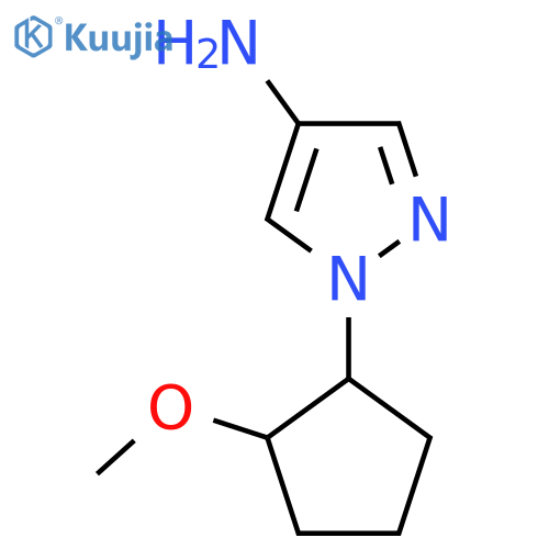1-(2-methoxycyclopentyl)-1H-pyrazol-4-amine structure
