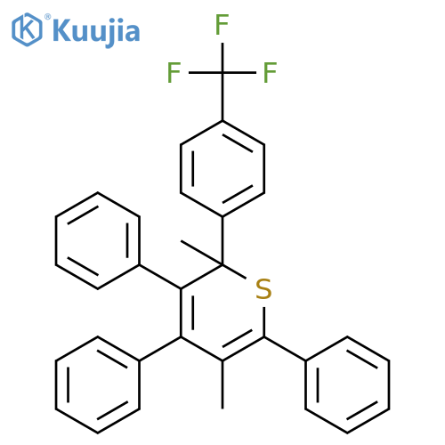 2H-Thiopyran, 2,5-dimethyl-3,4,6-triphenyl-2-[4-(trifluoromethyl)phenyl]- structure