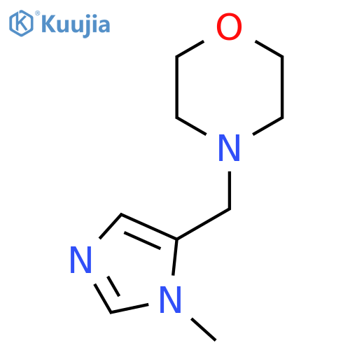 4-[(1-methyl-1H-imidazol-5-yl)methyl]morpholine structure