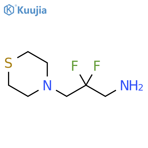 2,2-difluoro-3-thiomorpholinopropan-1-amine structure