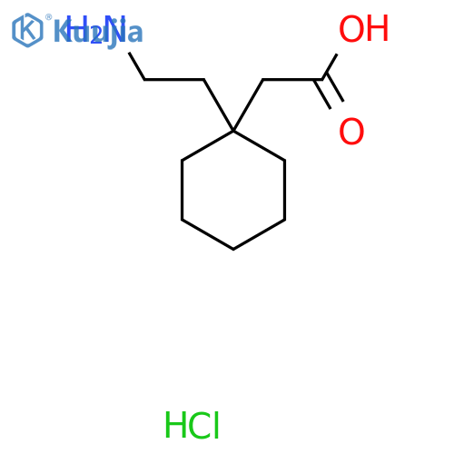 2-1-(2-aminoethyl)cyclohexylacetic acid hydrochloride structure