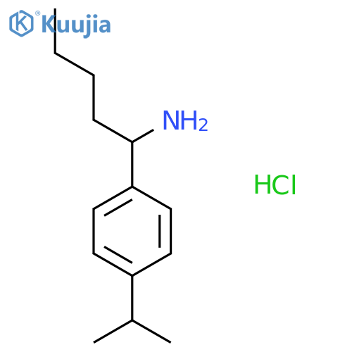1-(4-Isopropylphenyl)pentan-1-amine hydrochloride structure