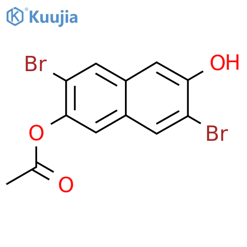 3,7-Dibromo-6-hydroxy-2-naphthyl Acetate structure
