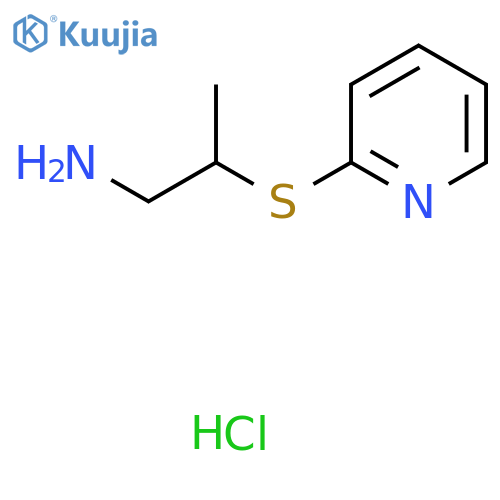 2-(Pyridin-2-ylthio)propan-1-amine hydrochloride structure