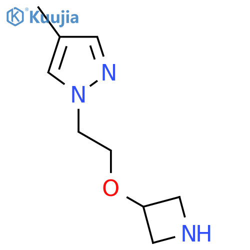 1-[2-(azetidin-3-yloxy)ethyl]-4-methyl-1H-pyrazole structure