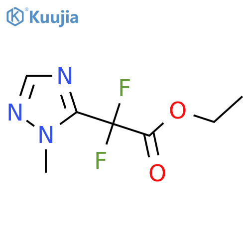 ethyl 2,2-difluoro-2-(1-methyl-1H-1,2,4-triazol-5-yl)acetate structure