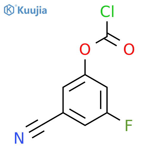 3-Cyano-5-fluorophenyl chloroformate structure