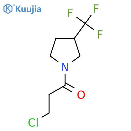 3-Chloro-1-(3-(trifluoromethyl)pyrrolidin-1-yl)propan-1-one structure
