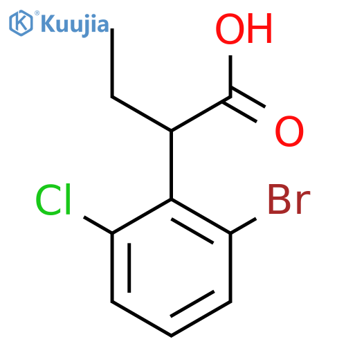 2-(2-Bromo-6-chlorophenyl)butanoic acid structure