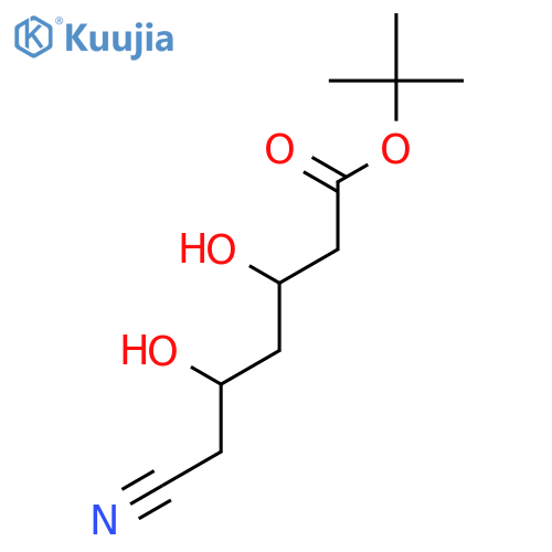 (3S,5R)-6-Cyano-3,5-dihydroxy-hexanoic Acid tert-Butyl Ester structure