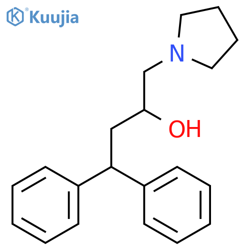 4,4-diphenyl-1-(pyrrolidin-1-yl)butan-2-ol structure