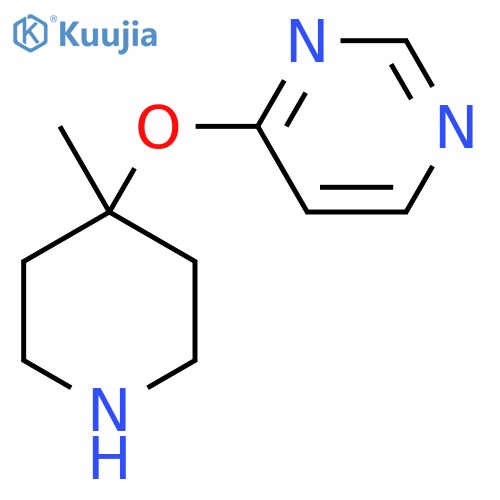 4-[(4-Methylpiperidin-4-yl)oxy]pyrimidine structure