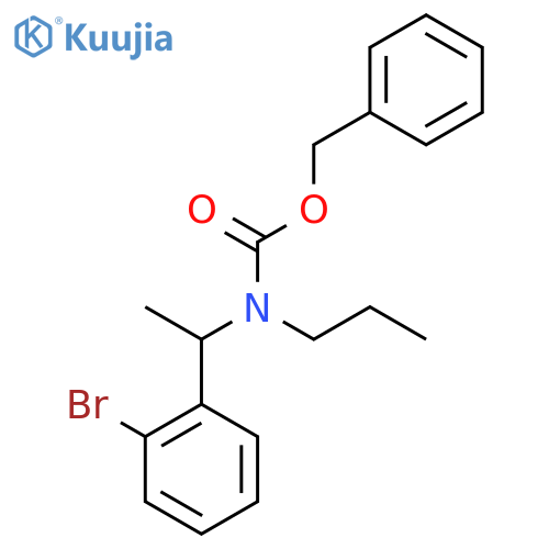 benzyl N-1-(2-bromophenyl)ethyl-N-propylcarbamate structure