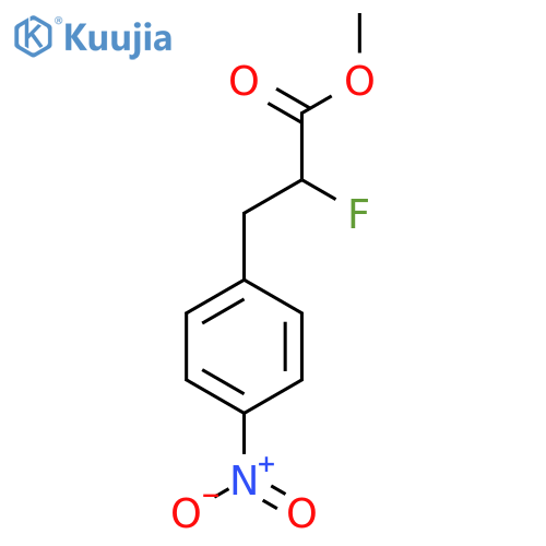 alpha-Fluoro-4-nitrobenzenepropanoic acid methyl ester structure