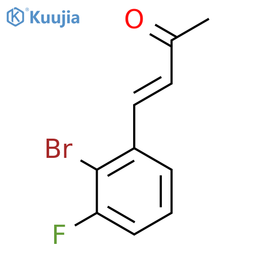 4-(2-Bromo-3-fluorophenyl)but-3-en-2-one structure