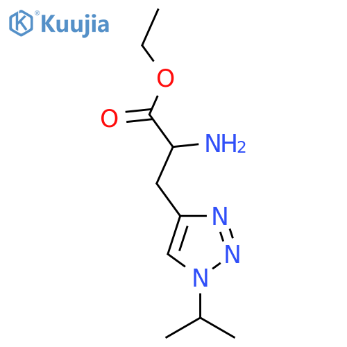 ethyl 2-amino-3-[1-(propan-2-yl)-1H-1,2,3-triazol-4-yl]propanoate structure